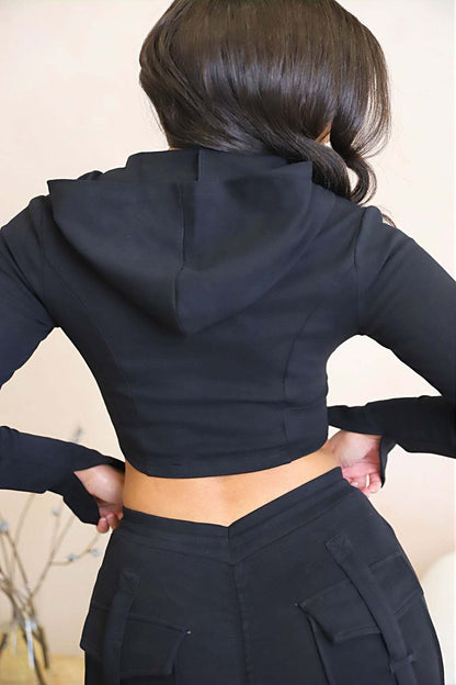 High-Waisted Wide Leg Cargo Pants with Pockets for Women