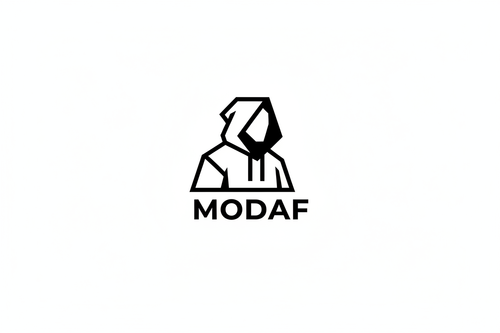 Logo MODAF com personagem